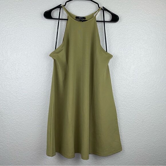 Forever 21 Womens Stretch Halter Neck Sleeveless Tank Dress Green Medium - Picture 2 of 10